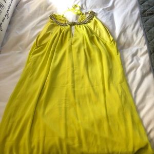Neon yellow dress
